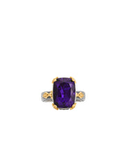 Load image into Gallery viewer, Konstantino Delos 2 Sterling Silver 18k Gold &amp; Amethyst Ring DMK2153-101-CUT S7
