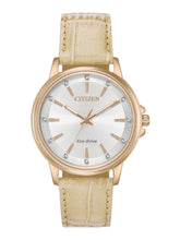 Load image into Gallery viewer, Citizen FE7033-08A Ladies Chandler Eco Drive Silver Dial 37 mm Watch MSRP $325
