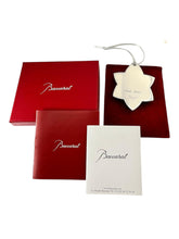 Load image into Gallery viewer, Baccarat 2812406 Clear Crystal Noel 2018 Silver Annual Ornament MSRP $195
