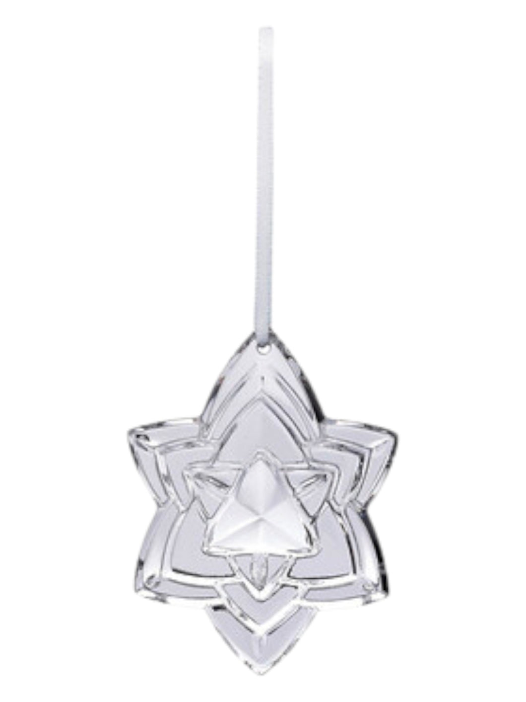 Baccarat 2812406 Clear Crystal Noel 2018 Silver Annual Ornament MSRP $195