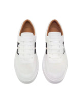Load image into Gallery viewer, Bally Cruise 6307944 Men's White Stripe-Detail Leather Sneakers MSRP $685
