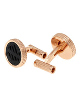 Load image into Gallery viewer, Montblanc 114779 Men's Round Soundbars Miles Davis Jazz Black Cufflinks MSRP $475
