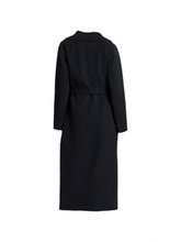 Load image into Gallery viewer, MAX MARA Women&#39;s Poldo Midnight Blue Long Coat MSRP $1745
