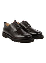Load image into Gallery viewer, Bally Norber 6236589 Men&#39;s Black Calf Leather Derby Shoes Size 10.5 MSRP $760
