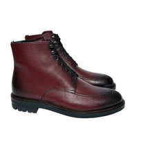 Load image into Gallery viewer, Bally Kristan 6239770 Men&#39;s Heritage Red Embossed Leather Boots Size 7.5 MSRP $965
