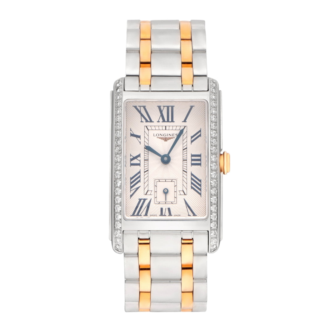 Longines L55125797 Dolcevita Ladies Quartz White Dial 23 mm Watch MSRP $4900