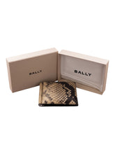 Load image into Gallery viewer, Bally 6304123 Men's New Rhu Python Printed Cardholder Leather MSRP $360

