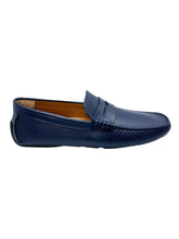 Load image into Gallery viewer, Bally Warno 6220105 Men&#39;s Dark Navy Perforated Loafers Leather MSRP $495
