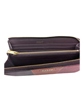 Load image into Gallery viewer, Bally Saby Women&#39;s Merlot Zippered Wallet Calf Grained Leather MSRP $710
