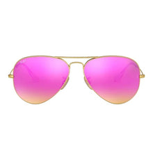 Load image into Gallery viewer, Ray-Ban RB3025 112/4T Matte Gold Aviator Flash Cyclamen Mirror 58-14-135
