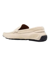 Load image into Gallery viewer, Bally Pier 6302842 Men's Cream White Leather Driving Loafers MSRP $678
