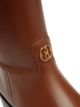 Load image into Gallery viewer, Bally Hollie 6304745 Women&#39;s Cuero Leather Knee-High Boots MSRP $1500
