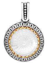 Load image into Gallery viewer, Konstantino Dome Silver 18k Gold MOP Pendant with Chain MEKJ732-313 MSRP $830
