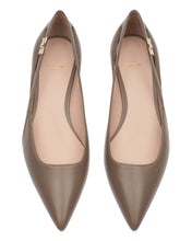 Load image into Gallery viewer, Bally Elsa 6300281 Women&#39;s Canapa Flat Leather Ballerina Size 10.5 MSRP $720
