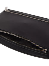Load image into Gallery viewer, Bally 6307344 Travel Pocket Zipped Pouch Black Leather MSRP $600
