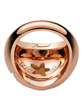 Load image into Gallery viewer, Baccarat 2812869 Gold Crystal Etoile de Mon Coeur Heart And Star Statement Ring Size 6.25 MSRP $480
