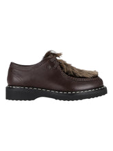 Load image into Gallery viewer, Bally Nadhy 6304691 Men&#39;s Ebano Leather Fur Derby Shoes MSRP $979
