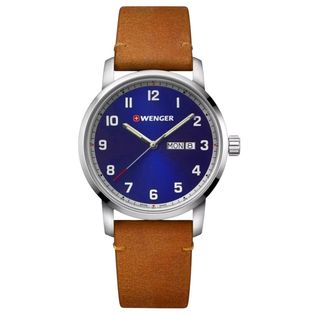 Wenger Swiss Army Men's 01.1541.114 Attitude Blue Dial Watch 42mm