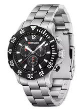 Load image into Gallery viewer, Wenger Swiss Army Men&#39;s 01.0643.117 Seaforce Black Dial Watch 43mm MSRP $410

