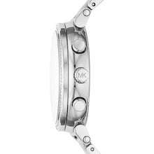 Load image into Gallery viewer, Michael Kors Sofie MK6575 Women&#39;s Silver-Tone Chronograph 39mm Watch MSRP $275
