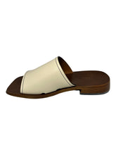 Load image into Gallery viewer, Bally Ofera 6225850 Ladies Bone Plain Leather Flat Sandals MSPR$595
