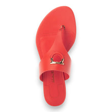 Load image into Gallery viewer, Salvatore Ferragamo 685158 Enfola Coral Leather Sandals 6C MSRP $495

