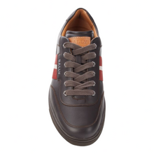 Load image into Gallery viewer, Bally Oriano Men&#39;s 6240313 Chocolate Leather Sneaker MSRP $560 NEW
