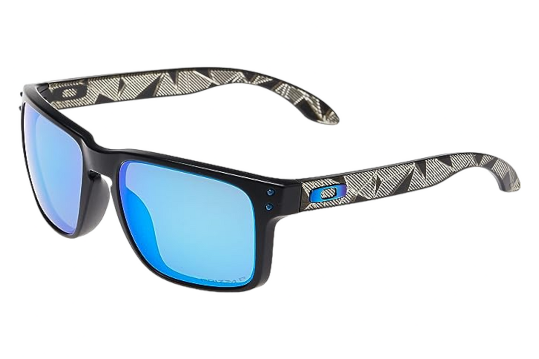 NEW OAKLEY Men's Holbrook 9102-H0 Black Frame Polarized Sunglasses MSRP $217