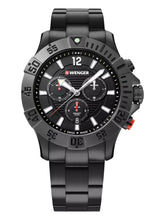 Load image into Gallery viewer, Wenger Swiss Army Men&#39;s 01.0643.121 Seaforce Black Dial Watch 43 mm MSRP $425
