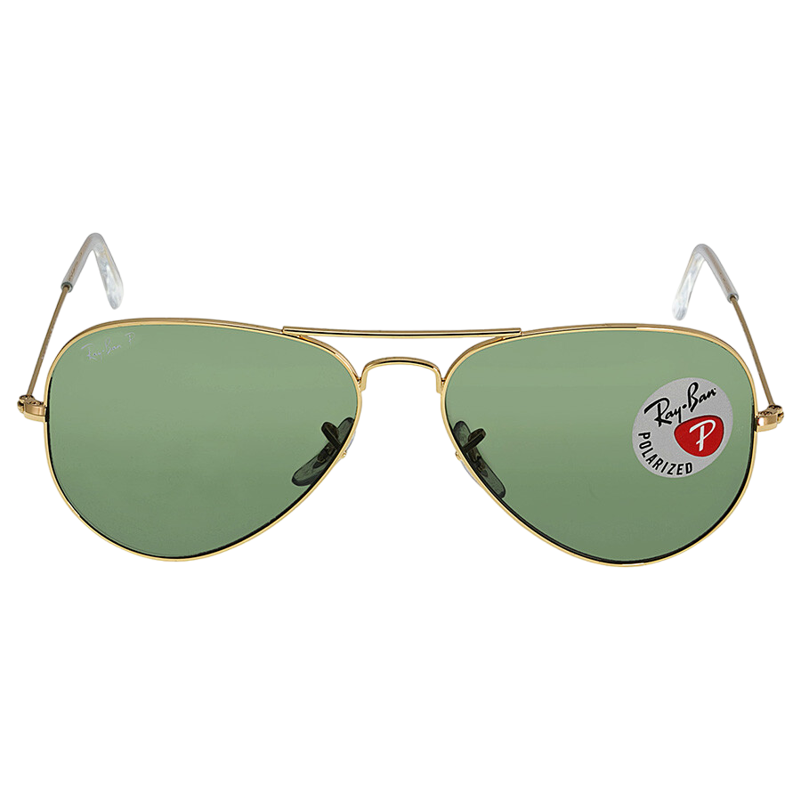 NEW RAY-BAN Men's Aviator Classic Polorized Gold Sunglasses RB3025 L0205 $213