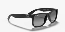 Load image into Gallery viewer, NEW RAY-BAN Men&#39;s Justin Classic Black Polarized Sunglasses RB4165 622/T3 $175
