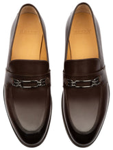 Load image into Gallery viewer, Bally Wesper 6234504 Men&#39;s Coffee Leather Horsebit Loafers MSRP $850
