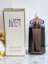Load image into Gallery viewer, Alien By Mugler 3 oz/ 90 ml Eau De Parfum For Women Refillable MSRP $185
