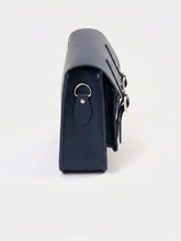 Load image into Gallery viewer, The Satchel SAT111004MNI10101 Navy Leather Shoulder Bag MSRP $320

