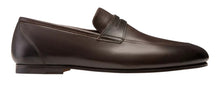 Load image into Gallery viewer, Bally Plator 6228827 Men&#39;s Prune Calf Plain Leather Loafers Size 6.5 MSRP $695

