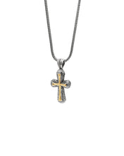 Load image into Gallery viewer, Konstantino Stavros Sterling Silver &amp; 18k Yellow Gold Cross Pendant STKJ394-130

