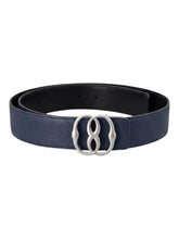 Load image into Gallery viewer, Bally 6305445 Emblem Midnigth/Black Reversible Leather Belt EU100/US40 MSRP $530
