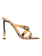 Load image into Gallery viewer, Bally Carolyn 6304290 Giallo Strappy Slip On Leahter Sandals MSRP $1200
