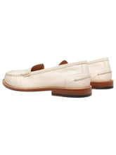 Load image into Gallery viewer, Bally Reian 6304676 Men&#39;s Bone Embossed-Crocodile Leather Loafers MSRP $690
