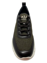 Load image into Gallery viewer, Bally Bredley 6239584 Men&#39;s Ebano Leather &amp; Fabric Sneakers Size 7 MSRP $560
