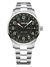Load image into Gallery viewer, Wenger Swiss Army Men&#39;s 01.1541.128 Attitude Black Dial Watch 42 mm MSRP $245
