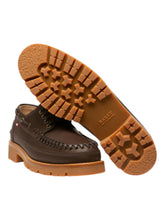 Load image into Gallery viewer, Bally Tristan 6300101 Men&#39;s Ebano Moccasins Leather Shoes Size 9.5 MSRP $885
