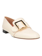 Load image into Gallery viewer, Bally Janelle 6228182 Women&#39;s Bone Calf Leather Loafers MSRP $767
