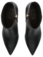 Load image into Gallery viewer, Bally Helena 6304592 Women&#39;s Black Bead-Embellished Leather Ankle Boots MSRP $1037
