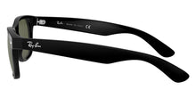 Load image into Gallery viewer, Ray-Ban RB2132 901/58 New Wayfarer Polished Black Green Polarized 55-18
