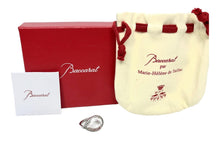 Load image into Gallery viewer, Baccarat 2811999 Marie-Hélène de Taillac Clear Crystal Silver Pear Ring Size 5.75 MSRP $530
