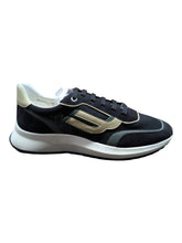 Load image into Gallery viewer, Bally Demmy 6302829 Men's Black/Sage/Fossil Fabric &amp; Leather Sneakers MSRP $630

