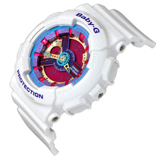 Load image into Gallery viewer, Casio Baby-G Multicolor Dial White Resin Women&#39;s Watch BA112-7A MSRP $120
