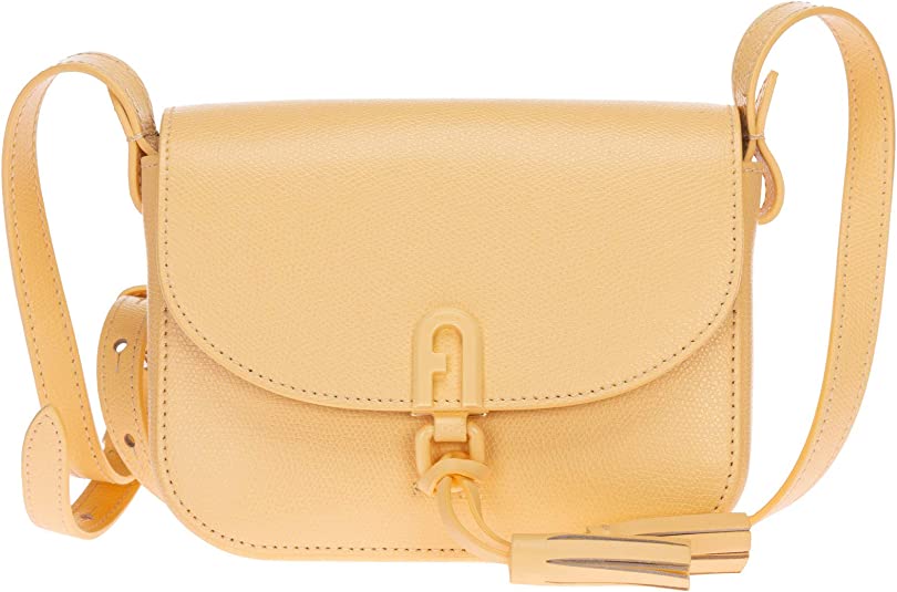 NEW FURLA 1972 Women's Mini Shoulder Bag In Cream Leather MSRP $364