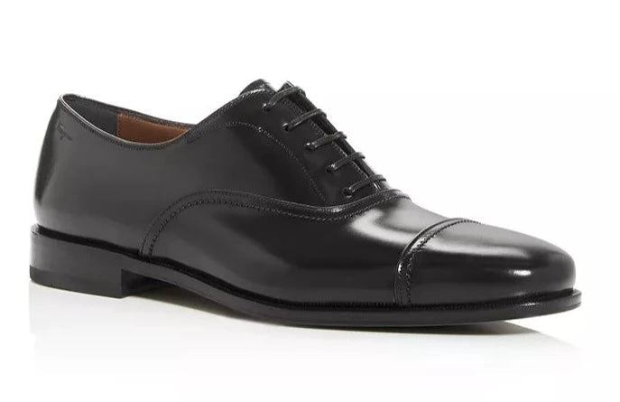 NEW SALVATORE FERRAGAMO Seul Men's 725238 Black Shoe Size 7.5 EEE MSRP $895